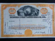 ART DECO WESTERN UNION INTERNATIONAL 1967