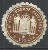 Zalepka-Winieta : Koslin - Koszalin