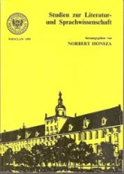 Studien zur Literatur- und Sprachwissenschaft / Bruno Schulz Mann