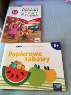 Kolorowy start 5 i 6 latki papierowe zabawy 6+