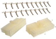 Złącze zasilania waflowe 10x2 damskie na przewody - 1 sztuka