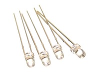 Dioda LED 3mm 100mcd zielona klarowna - 20 sztuk