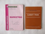 2x EKONOMIK SZKOŁA MARKETING + ELEMENTY /EKONOMIA PRAWO CYWILNE SPADKOWE WP