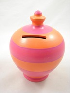 CERAMICZNA SKARBONKA BĄCZEK CIĘŻKA I SOLIDNA