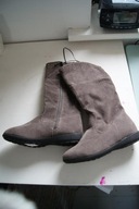 KOZACZKI ZAMSZOPODOBNE SZARE girl KOZAKI 29 ZERO