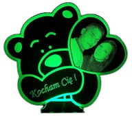 WALENTYNKI PODŚWIETLANA STATUETKA MIŚ 14 LUTY LED