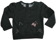 TU ŚLICZNA BLUZA KOTEK BDB+