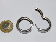 SREBRNE STARE KOLCZYKI DUŻE KOŁA KÓŁKA SREBRO 925