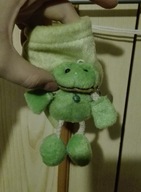 Zielona żabka pokrowiec, woreczek, torebeczka, etui