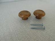 UCHWYT GAŁKA MEBLOWA DREWNIANA BRĄZOWA BRĄZ W