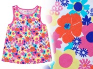 NUTMEG * SUKIENKA letnia KWIATY * 104-110 * j.NOWA