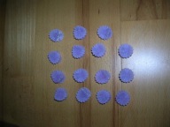 nowe wrzosowe stokrotki klamerki, spinki do włosów