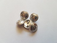 GUZIK METALOWY- SREBRNY- HERB - guziki - 15 mm