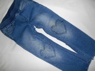 H&M ELASTYCZNE SPODNIE JEANS SERDUSZKA 104