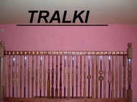 Tralka schodowa Tralka drewniana toczona buk dąb jesionowa sosnowa