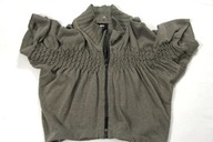 E POTEMPA Krótkie Wdzianko Bolerko Dzianina na Suwak 36