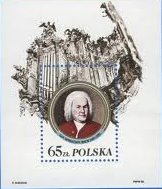 Blok 83 I BACH 1986 PRL KASOWANY Muzyka