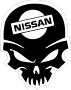 Nissan череп наклейка-поршень отражатель-для выбору фото, цена