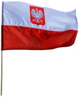 Flaga kibica Polska biało-czerwona 150 x 300 cm