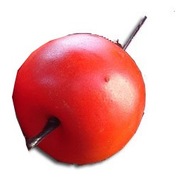 Apple jablká veľké umelé celé ovocie decor 3,5 cm
