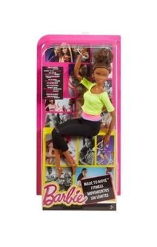 BARBIE FITNESS кукла мулатка MADE TO MOVE гимнастка