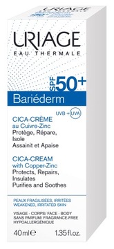 Uriage Bariederm Cica SPF50+ регенерирующий крем