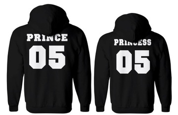 кофты для пар с капюшонами PRINCE и PRINCESS размер XXL