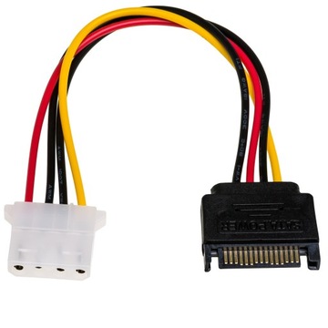 Akyga AK-CA-11 Кабель-переходник SATA (M) — Molex (F) 0,15 м