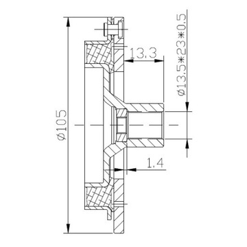 2304002 ДИСК КОНДИЦИОНЕРА DELPHI OPEL ZAFIRA