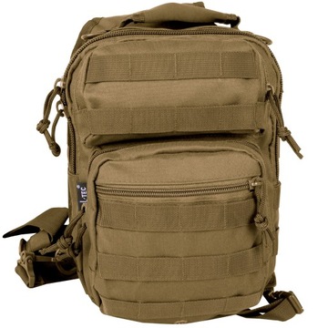 Рюкзак Mil-Tec One Strap Assault 10 л в форме койота