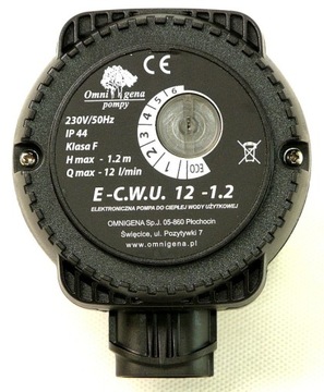 POMPA E-CWU 12-1,2 cyrkulacyjna cwu elektronik 055