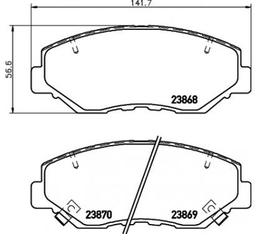 ПЕРЕДНИЕ ДИСКИ, КОЛОДКИ, HONDA CR-V II 01- 300мм