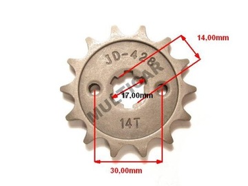 ТЮНИНГ ЗВЕЗДОЧНОЙ ЦЕПИ ZIPP NEKEN GB ROMET OGAR 90