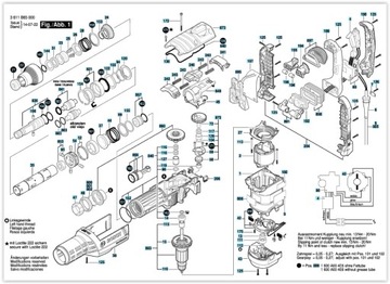 BOSCH szczotki węglowe MŁOTA GBH8-45 GSH7 oryginal