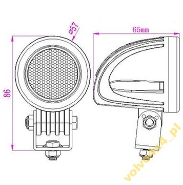 МИНИ-МОТО ПОДСВЕТКА 10Вт CREE LED OffRoad