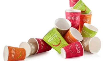 Kubki jednorazowe 250ml na KAWĘ herbatę ENJOY 37 sztuk - do odsprzedaży