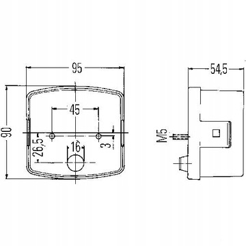 John Deere AL67208 задний левый комбинированный фонарь