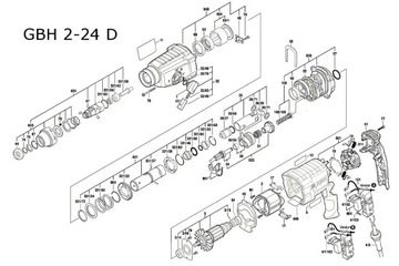 Приводной подшипник Bosch GBH 2400 GBH 2-26 DFR GBH 2-24 BH 2-26 F GBH 36 V-LI