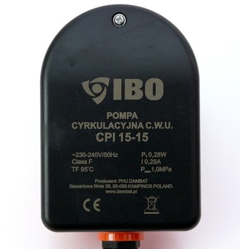 ЦИРКУЛЯЦИОННЫЙ НАСОС ГВС IBO CPI 15-15 1/2 ЦИРКУЛЯЦИЯ