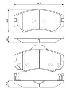 ТЮНИНГ Диски + Колодки ПЕРЕДНИЕ Hyundai COUPE [GK]