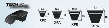 РЕМЕНЬ ЗУБЧАТЫЙ КЛИНОВОЙ РЕМЕНЬ XPA 2082 ЗУБЧАТЫЙ