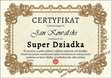 Super Dziadek - Prezent - DZIEŃ dla DZIADKA nr 45