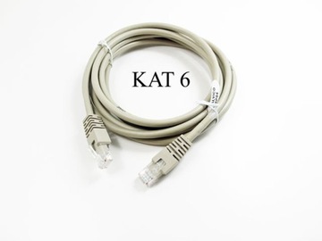 kabel sieciowy patch cord kat.6 RJ45 5,0m skrętka
