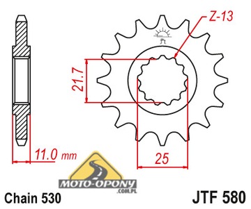 Комплект привода Yamaha FZX 750 1986-1997 X-Ring