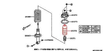 КРЫШКА АМОРТИЗАТОРА ПЕРЕДНЯЯ SUBARU LEGACY OUTBACK IMPREZA FORESTER XV BRZ