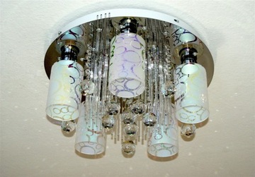 370 NOWOCZESNY ŻYRANDOL LAMPA SUFITOWA PLAFON LED