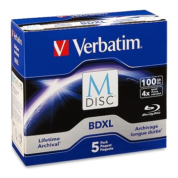 Verbatim M-Disc BDXL 100 ГБ 4x 1 шт. JC Архивация Best