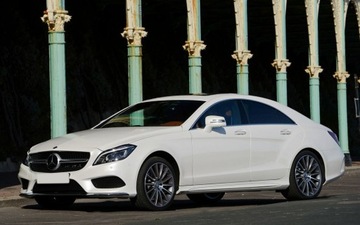 Mercedes C218 CLS Карбоновая накладка на задний бампер