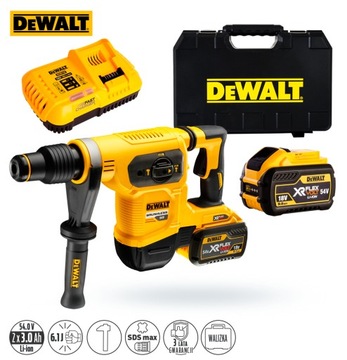 2-х аккумуляторная ударная дрель SDS MAX 54V DeWALT DCH481X2