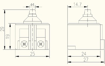 Переключатель кофемолки Bosch B&D EINHELL HLT-125W